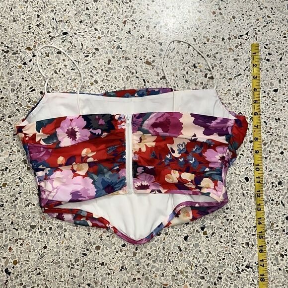 Kittenish Jessie floral silky corset top medium m - Picture 7 of 9